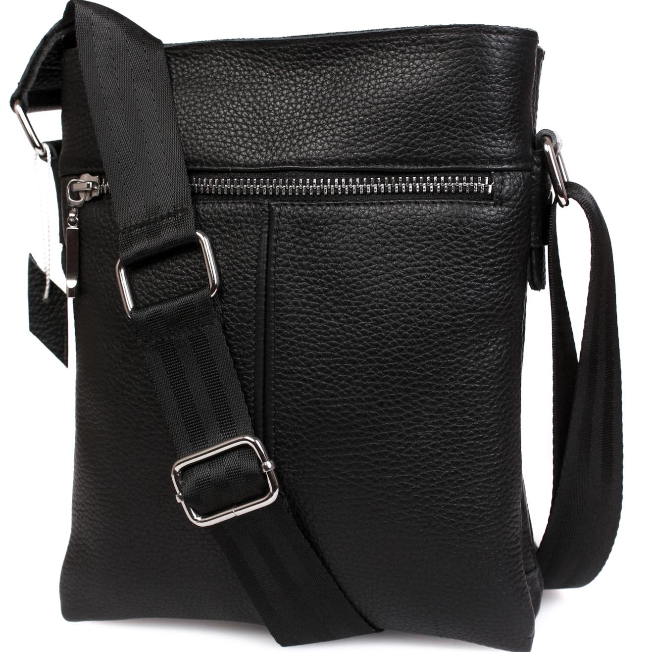 

Кожаная сумка формата А5 Alvibag av-401-1 черная