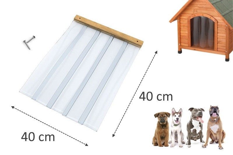

Силиконовая шторка для будки DogHouse 40х40см -размер L