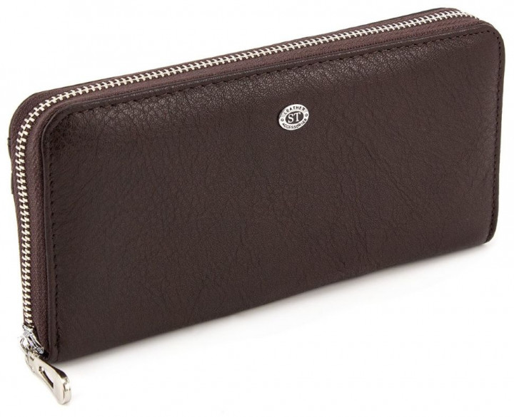 

Клатч из натуральной кожи на молнии ST Leather 98402 Коричневый