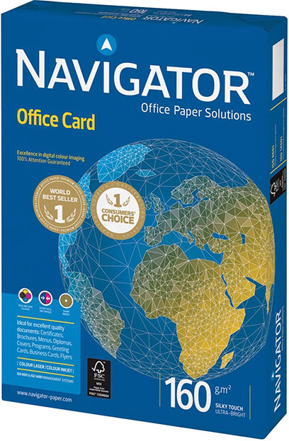 Акція на Бумага офисная Navigator Office Card A3 160 г/м2 класс A 250 листов Белая (5602024381391) від Rozetka UA