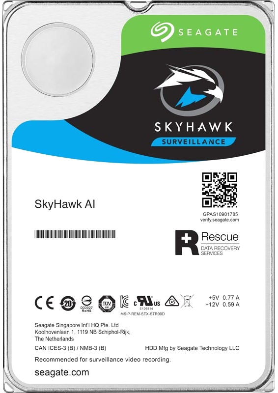 

Жесткий диск Seagate SkyHawk Al HDD 8TB 7200rpm 256MB ST8000VE000 3.5" SATAIII