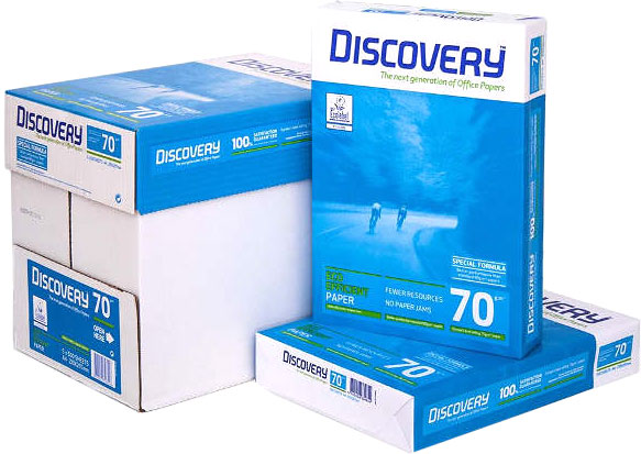 Акція на Набор бумаги офисной Discovery A4 70 г/м2 класс В+ 2500 листов Белой (5602024328426) від Rozetka UA