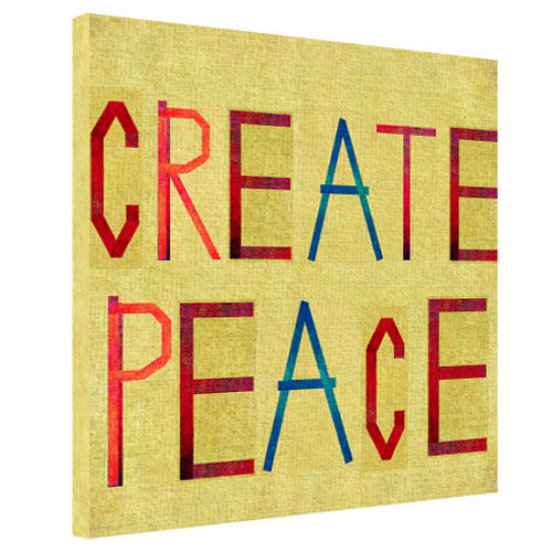 

Картина на ткани Create peace Presentville 65х65х2 см 000170642