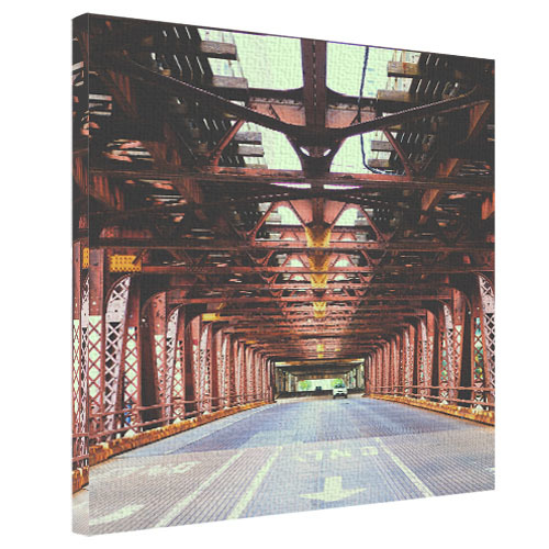 

Картина на ткани Wells Street Bridge, Chicago Presentville 65х65х2 см 000170630