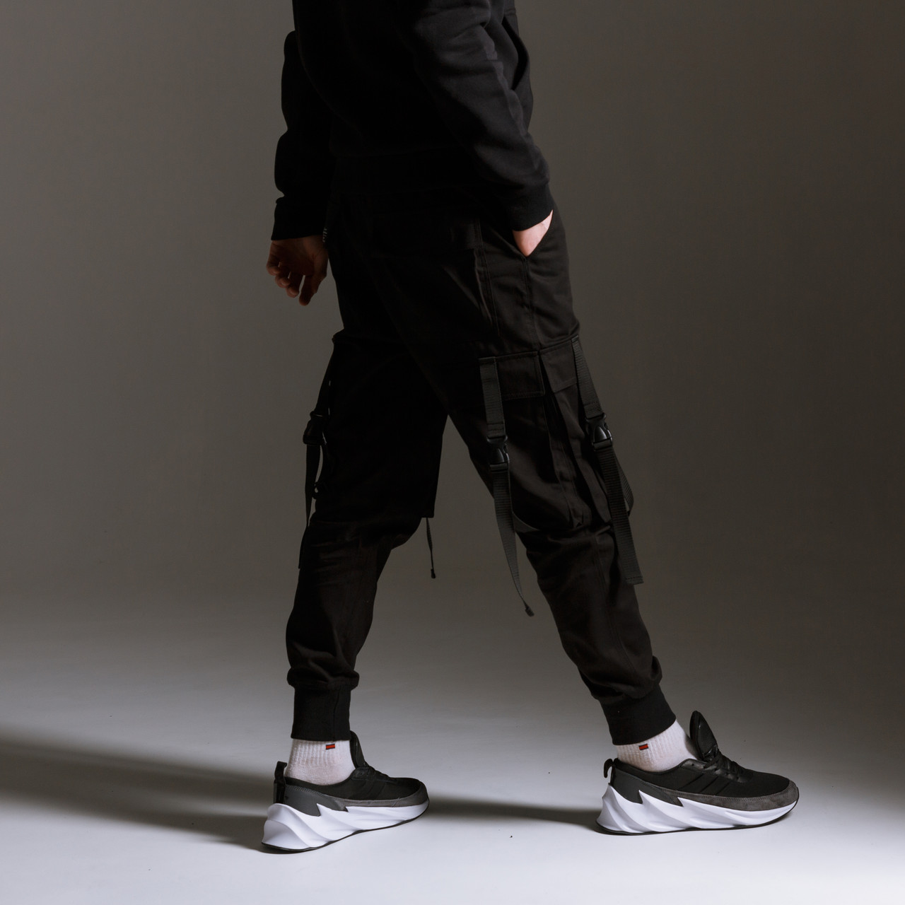 Карго штаны (джоггеры) мужские с лямками бренд ТУР модель Ёсида .