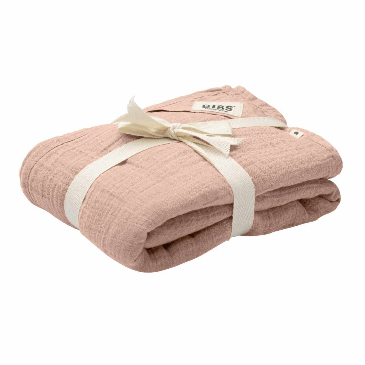 

Муслінова тканина пелюшка BIBS Muslin Swaddle 1 шт в упаковці 120*120 см з сумкою для зберігання - Blush