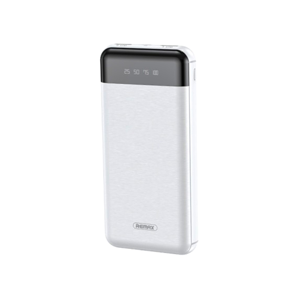 

Универсальное мобильное устройство Power Bank Remax RPP-195 20000mAh 2USB 2.4A Type-C 2A, White
