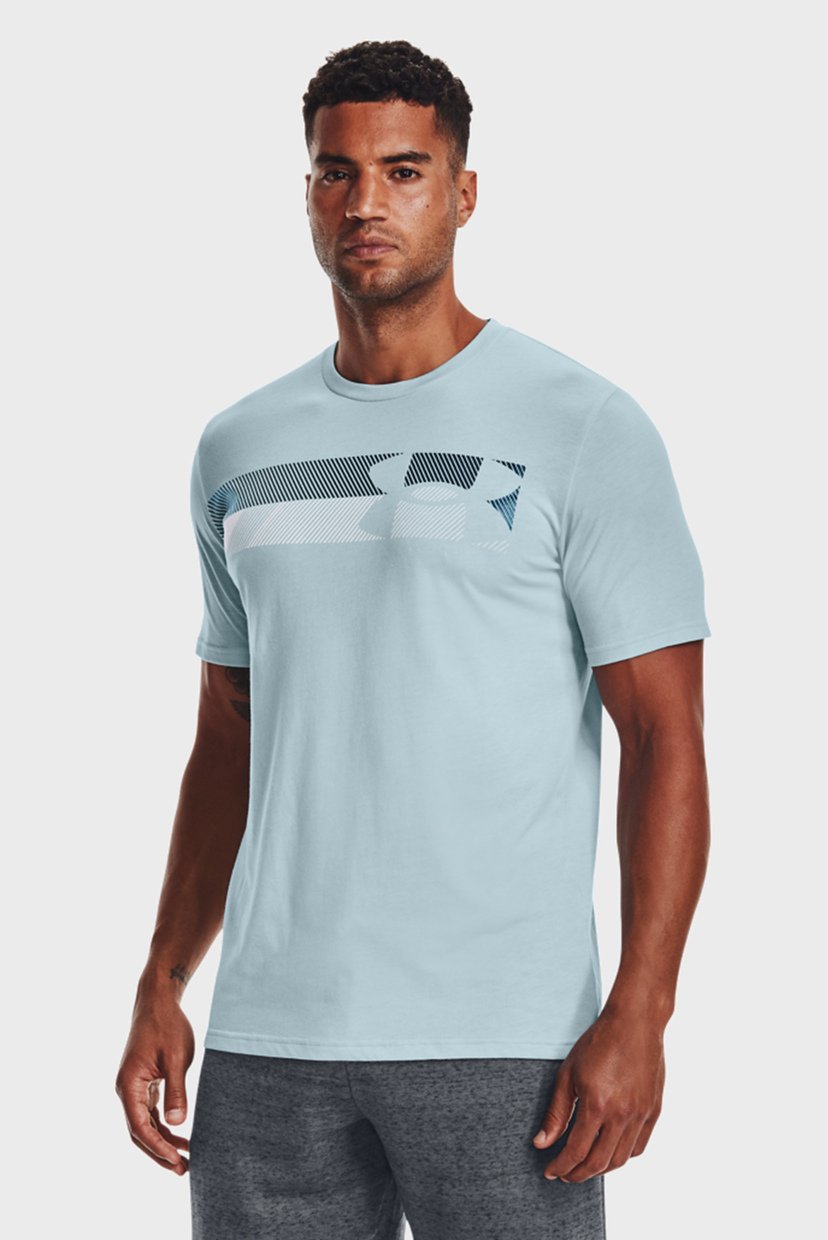 

Мужская голубая футболка UA FAST LEFT CHEST 3.0 SS Under Armour SM 1370518-478