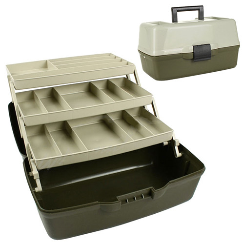 

Ящик для рыбалки для снастей 3 яруса 36*21.5*19.5см