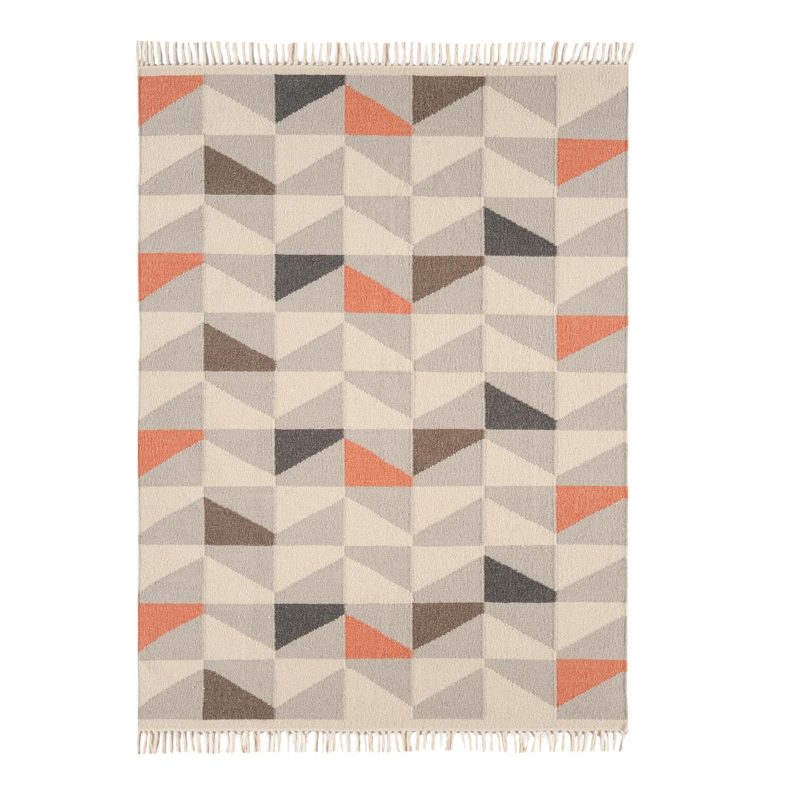 

Ковер Hackney Kelim Geo Melon 120х170 см серый