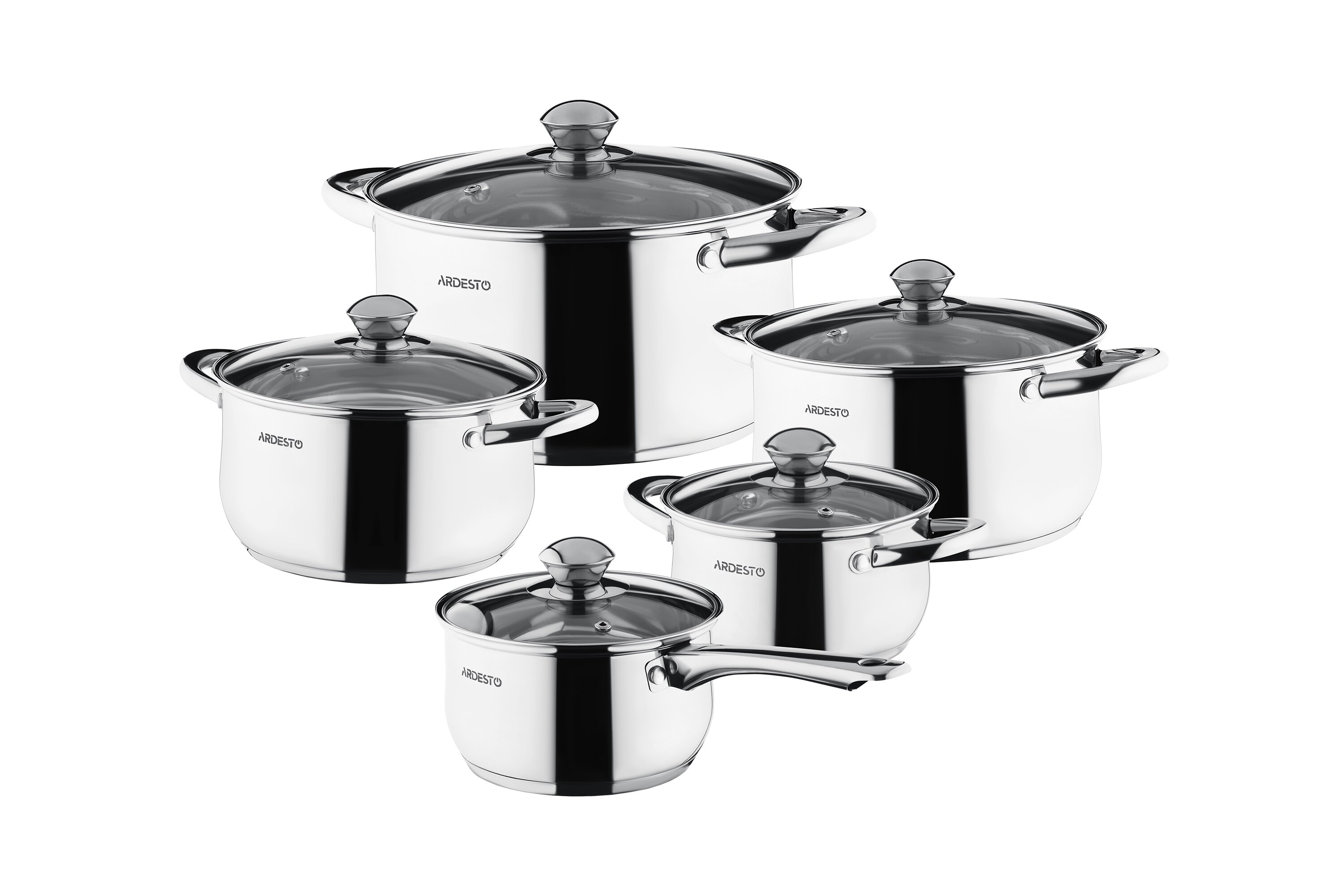 

Набор посуды Ardesto Gemini Gourmet, 10 пред., нержавеющая сталь