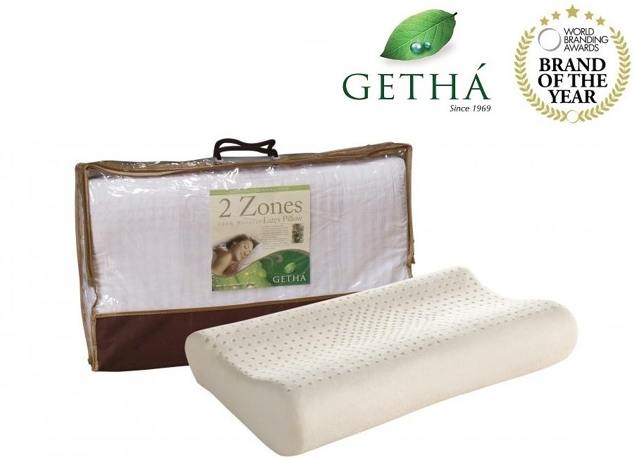 

Подушка ортопедическая Getha 2 Zones из натурального латекса 60х35х10/12см