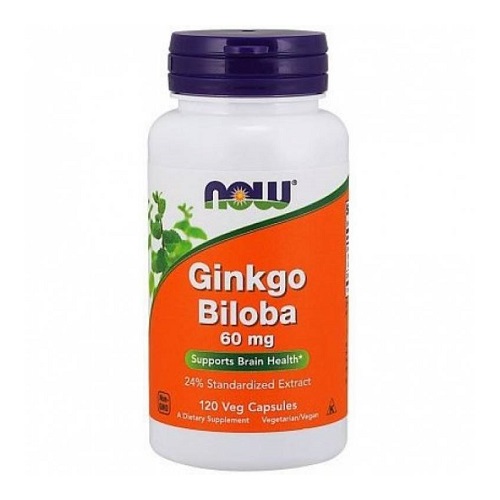 

Гінко Білоба NOW Ginkgo Biloba 60mg, 120 капс.