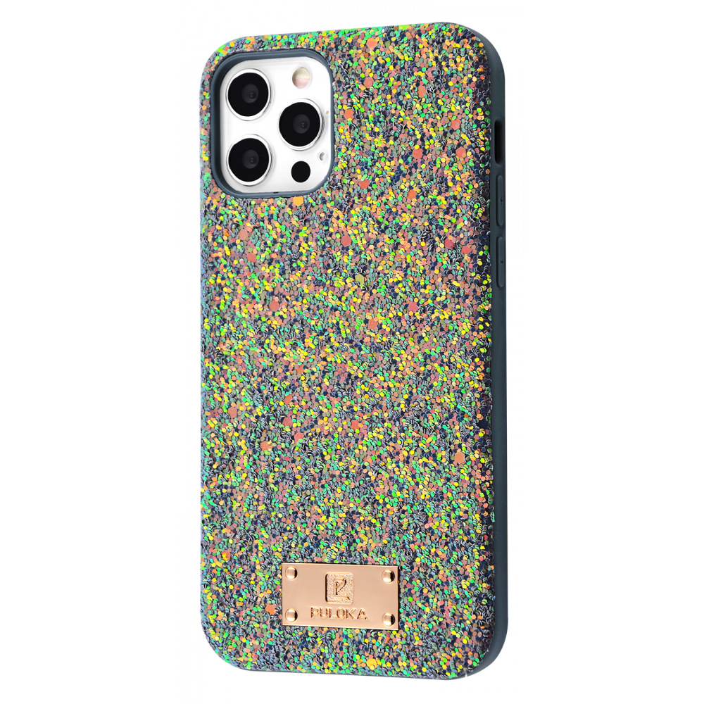 

Чехол с камнями и блёстками PULOKA PULOKA Macaroon iPhone 12 Pro Max silver Металлик