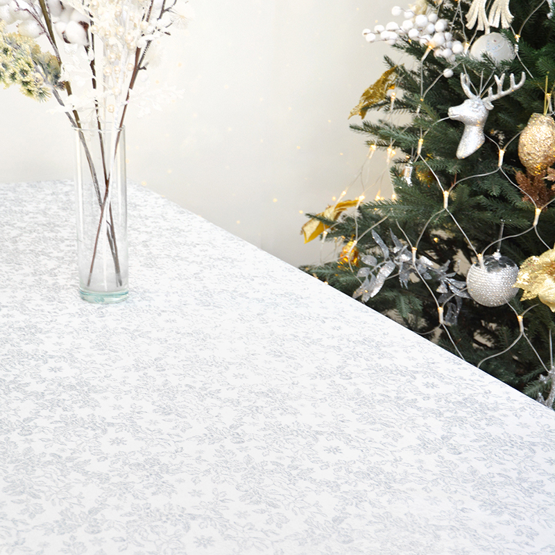 

Новогодняя скатерть Time Textile Garland Silver Серебристый TT161322 100x140