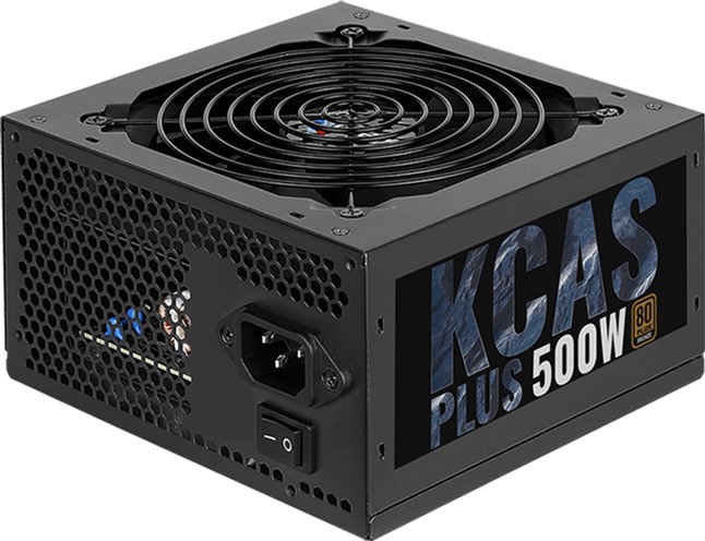 

Блок питания Aerocool 500W KCAS 500 Plus, 120 mm, 20+4pin, 1x4+4pin, SATA x 7, Molex 4x4pin, 2x6+2pi