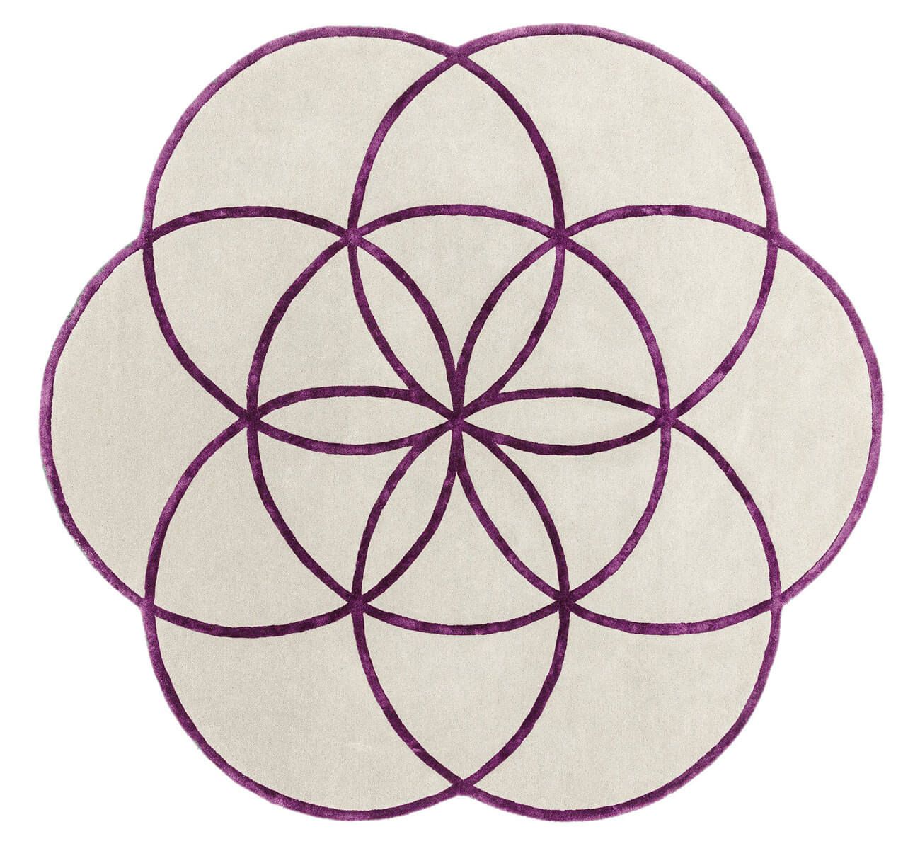 

Ковер Lotus Purple 200х200 см Бежевый