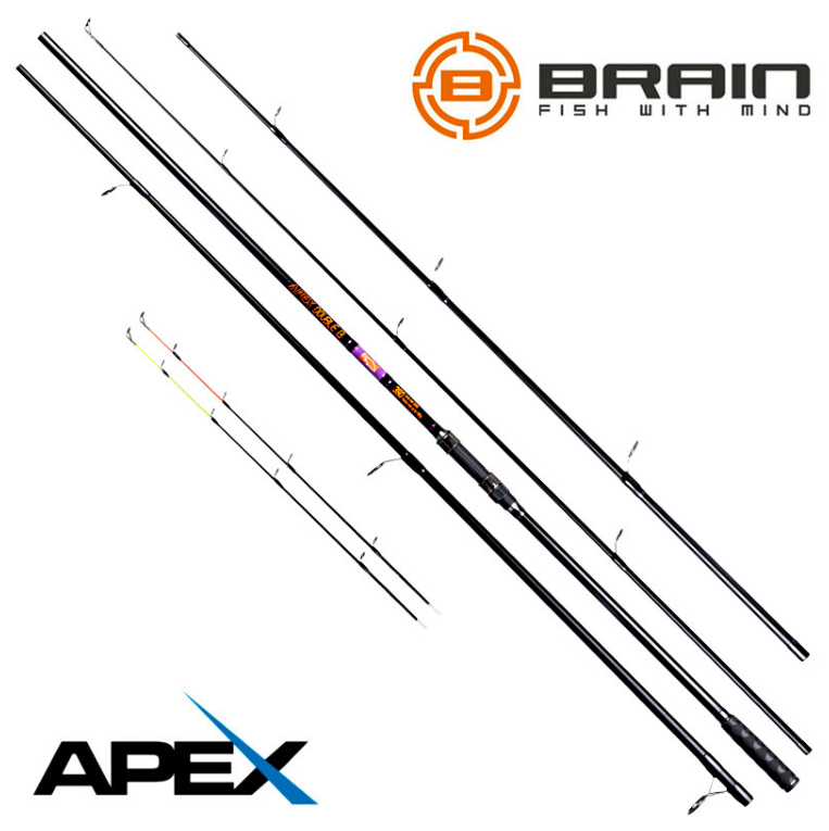 

Удилище Карп фидер Brain Apex Double 3.90 m 4.0 lbs/max 180g