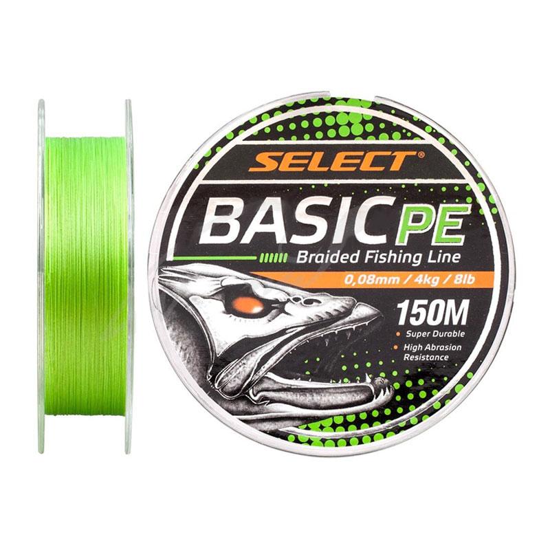 

Шнур Select Basic PE 4x 0 12 мм 5 6 кг 150 м Light Green