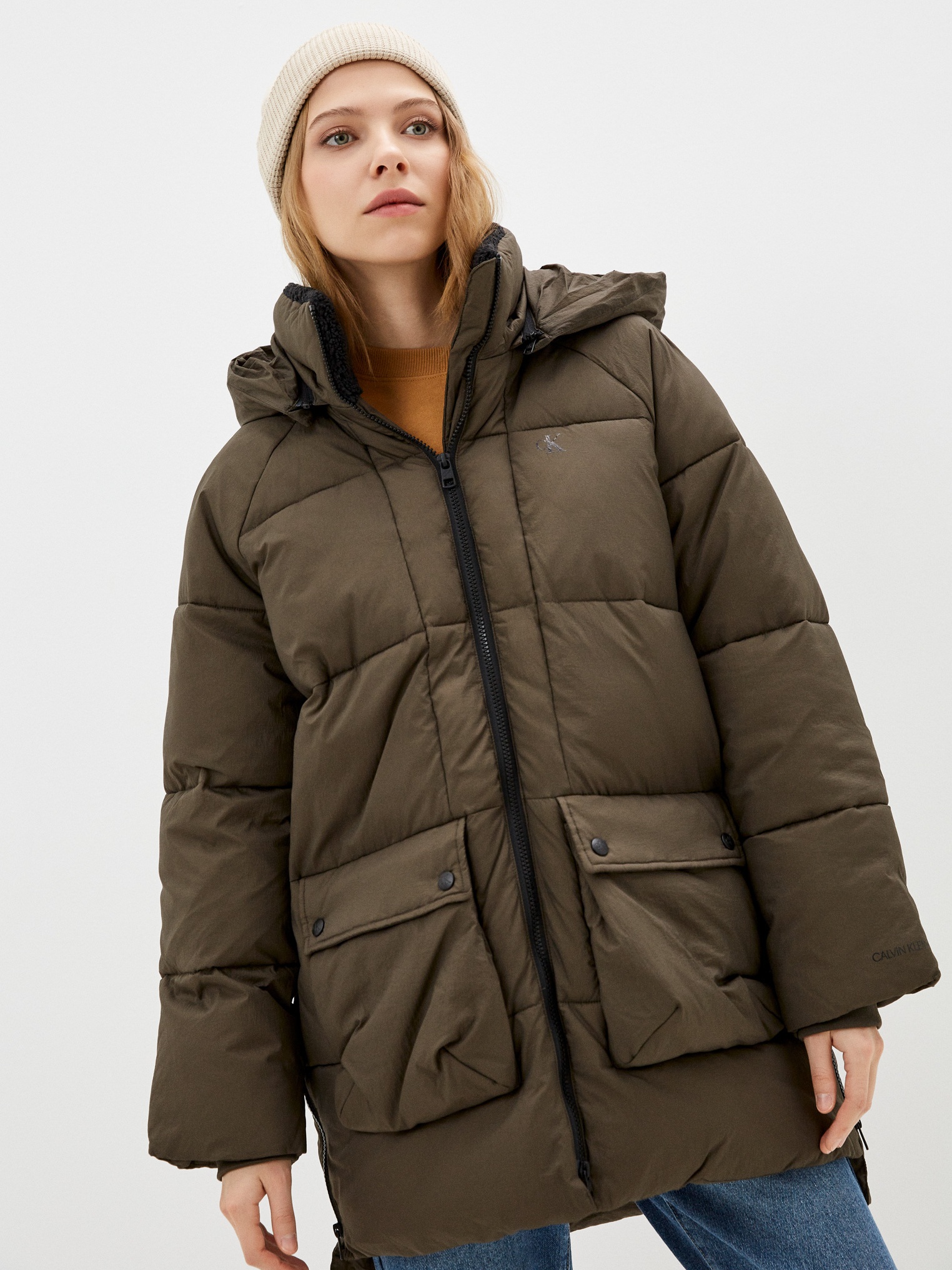 

Куртка Calvin Klein Jeans Oversized Winterparka J20J217559-LBL  Black Olive, Куртка Calvin Klein Jeans Oversized Winterparka J20J217559-LBL L Black Olive