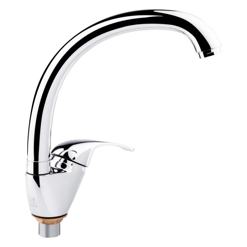 

Lidz (CRM) Premiera 84 008F-3 Кухонный смеситель U на гайке (k40) лат.