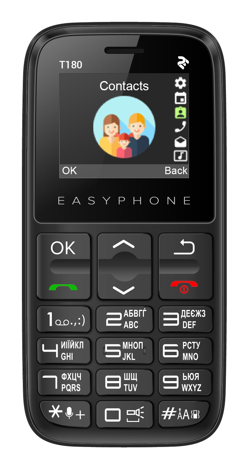 

Мобильный телефон 2E T180 2020 Dual SIM Black
