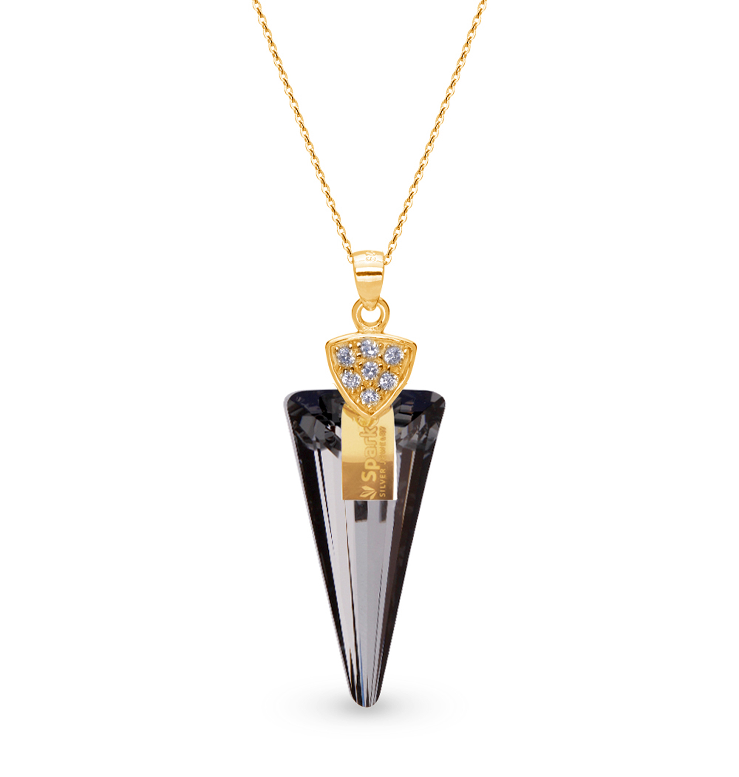 

Серебряный кулон c цепочкой SPARK Spike Gold со Swarovski модели NG6480SN