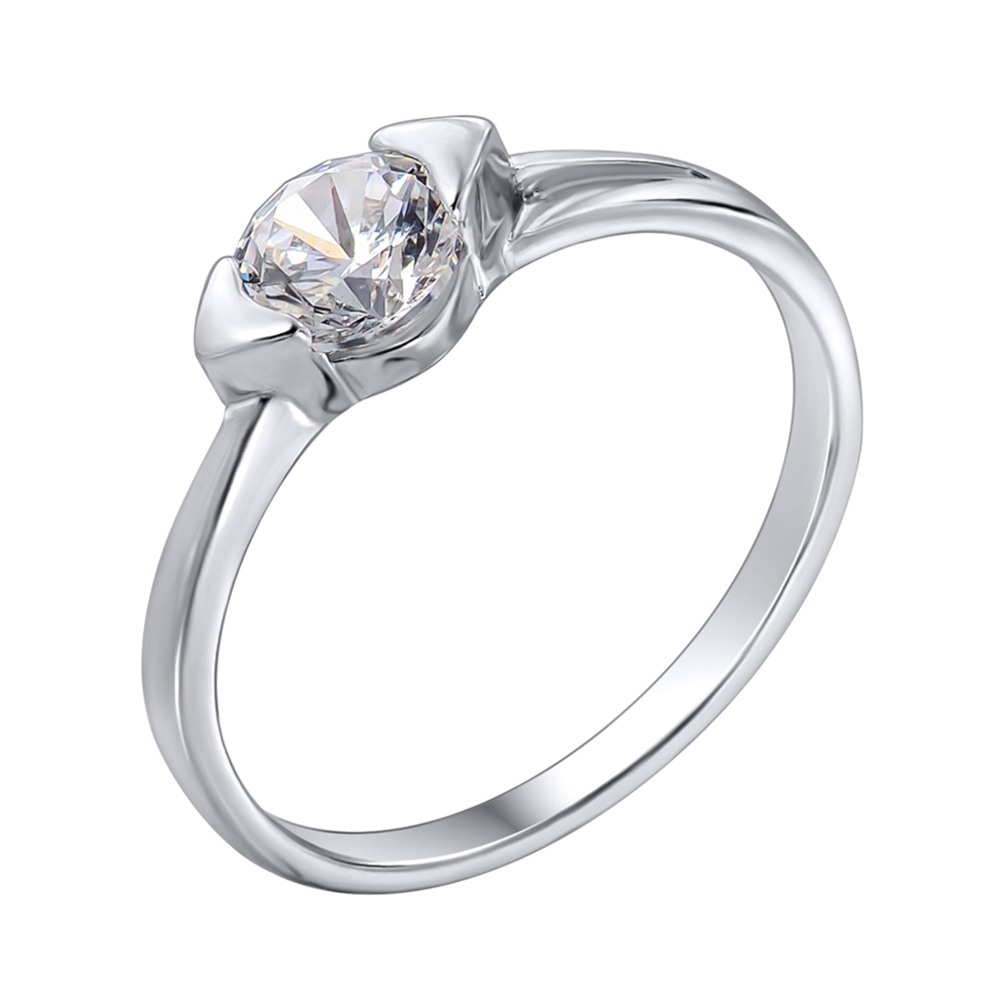 

Серебряное кольцо с фианитом 000140380 15.5 размера