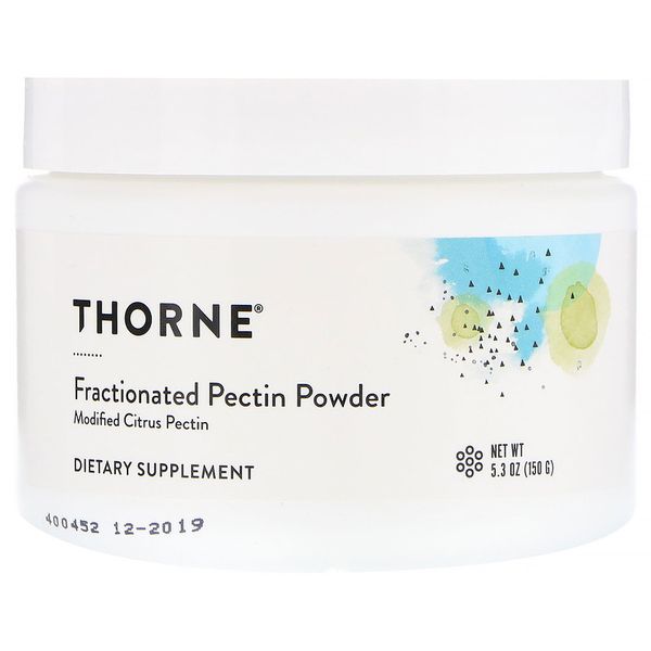 

Пектин порошкообразный гранитный, Fractionated Pectin Powder, Thorne Research, 150 грамм