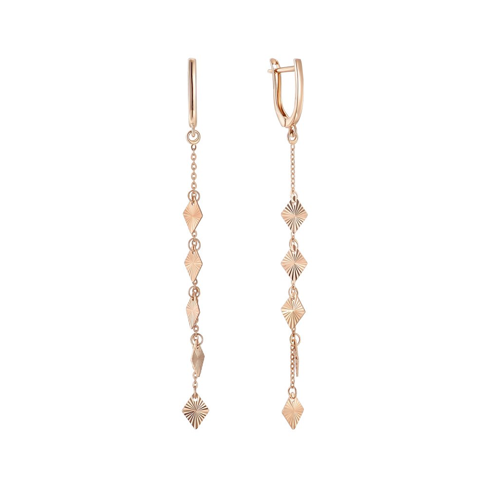 

Серьги-подвески из красного золота 000152234