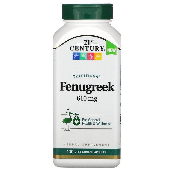 

Пажитник 21st Century Fenugreek 610 mg 100 капсул