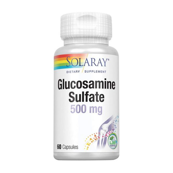 

Глюкозамин сульфат Solaray Glucosamine Sulfate 500 60 капсул