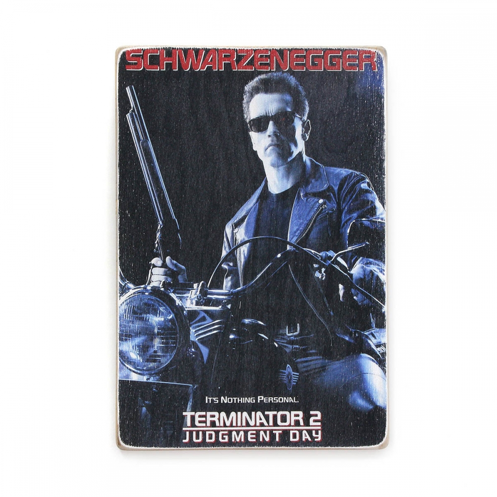 

Деревянный постер Фильмы и сериалы Терминатор 2 А2