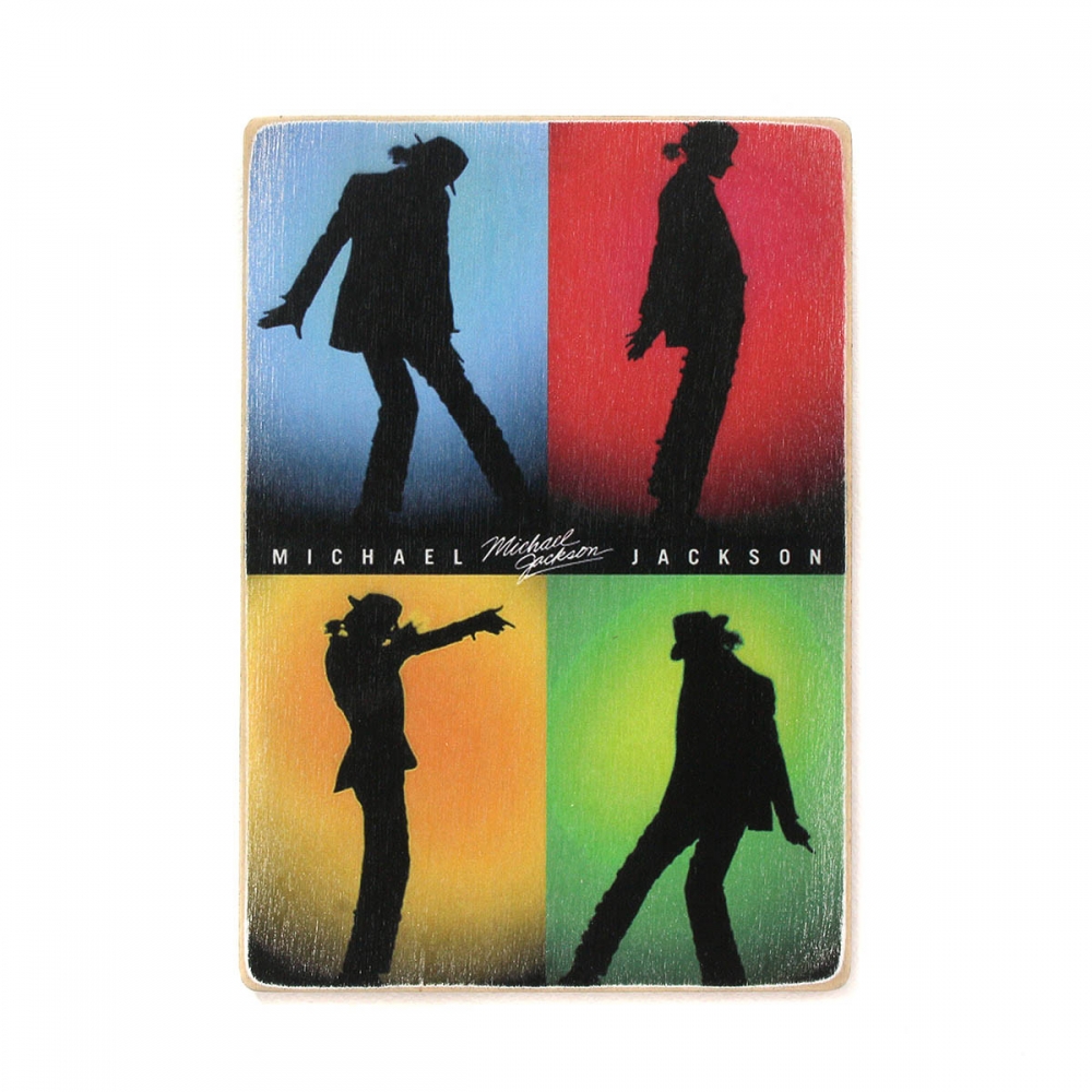 

Деревянный постер Музыка Michael Jackson. Майкл Джексон танцует. Цветной А1