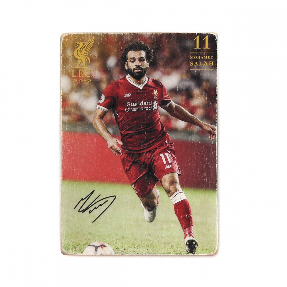 

Деревянный постер Спорт Mohamed Salah. Мохаммед Салах в форме Ливерпуля А1