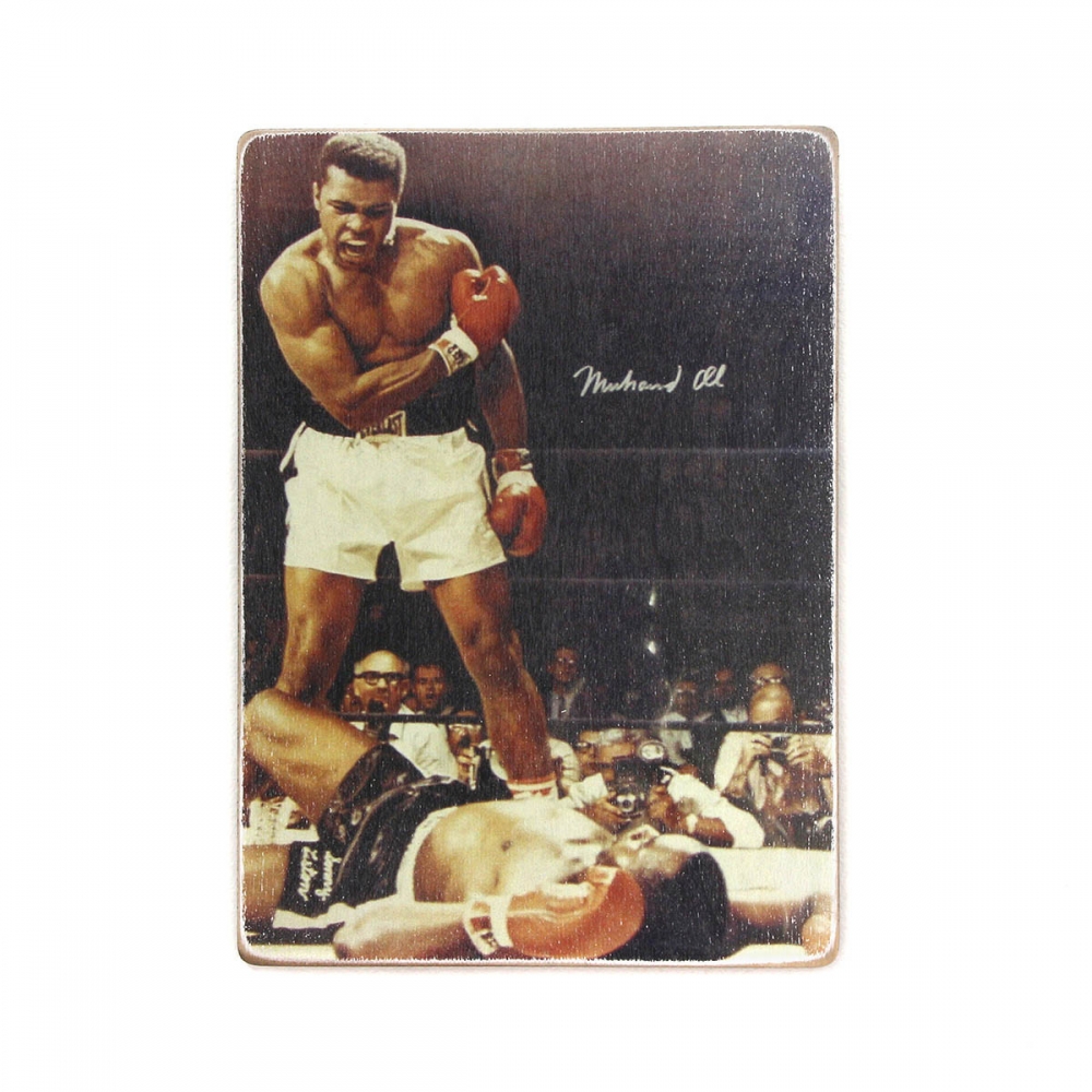

Деревянный постер Спорт Muhammad Ali. Мухаммед Али. Нокаут А2
