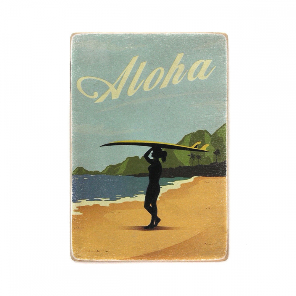 

Деревянный постер Города и страны Hawaii. Aloha А2