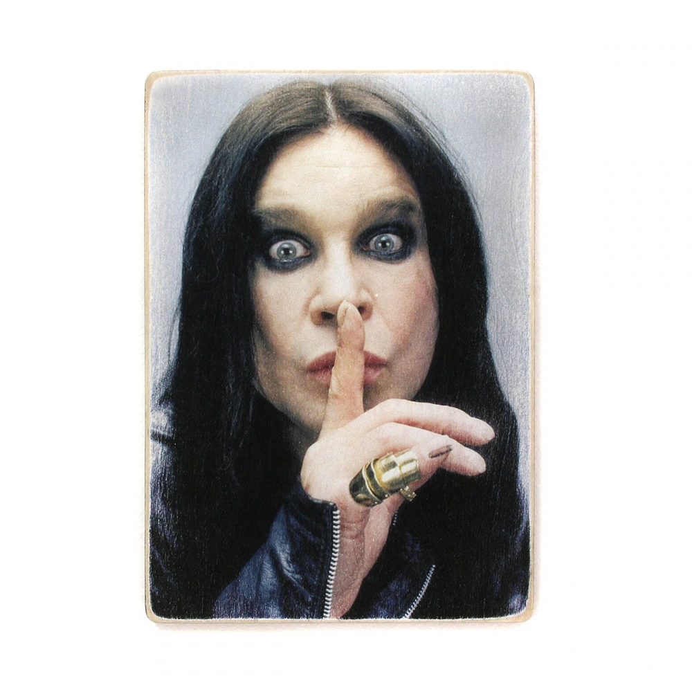 

Деревянный постер Музыка Ozzy Osbourne. Оззи Осборн. Цветной портрет А2