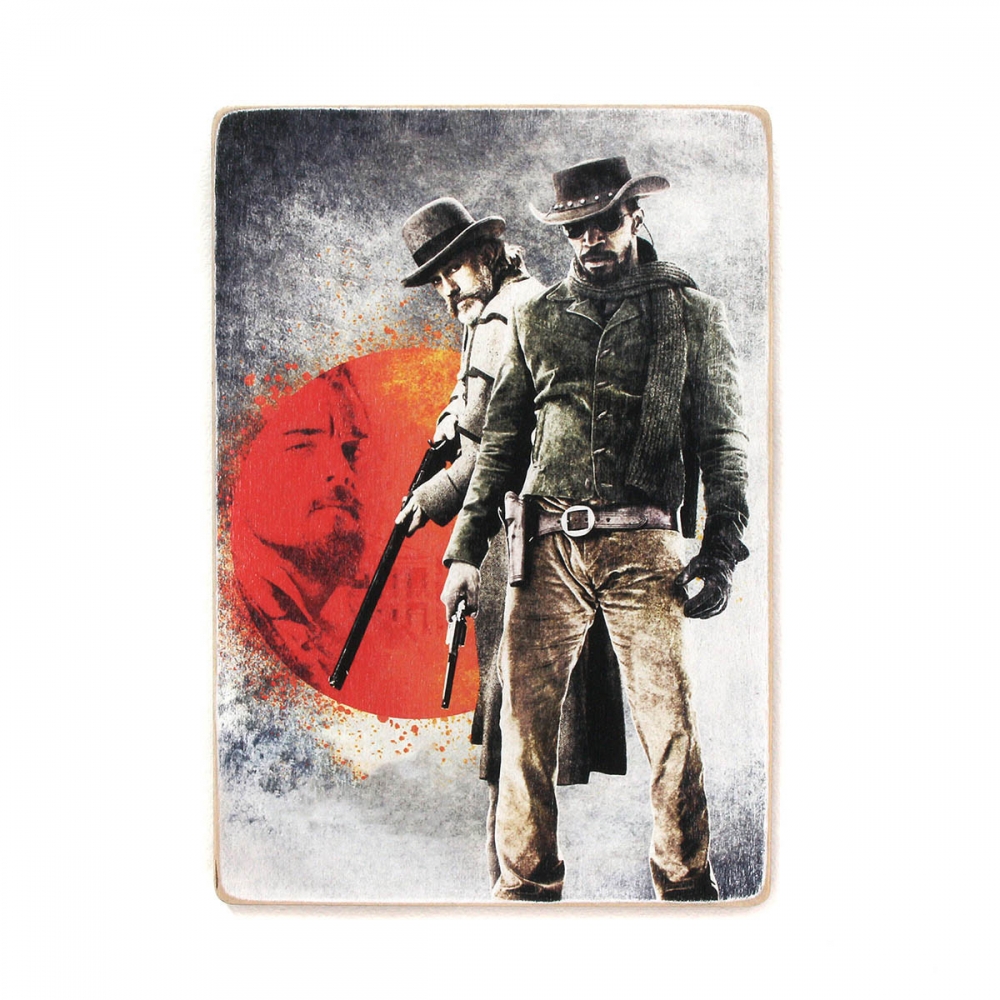

Деревянный постер Фильмы и сериалы Django Unchained. Джанго освобожденный. Главные герои А2