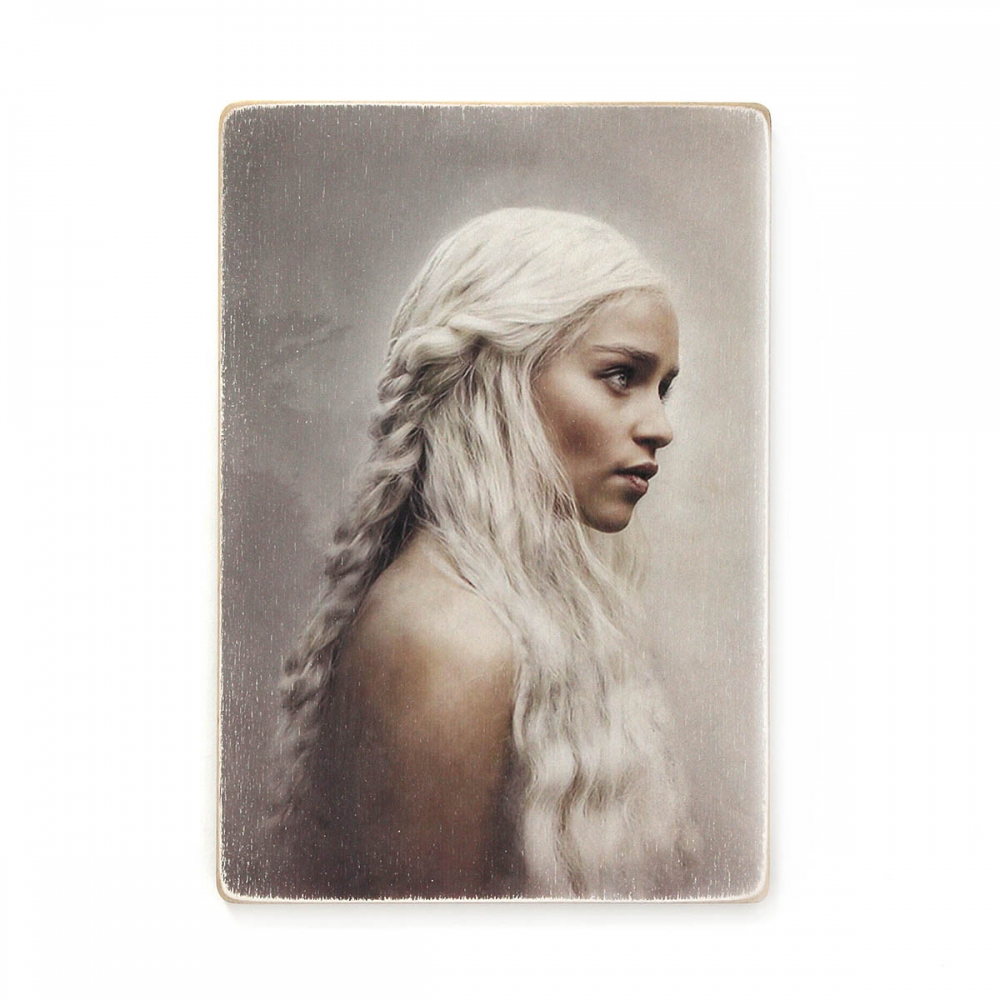 

Деревянный постер Фильмы и сериалы Game of Thrones. Игра престолов. Дейенерис А1