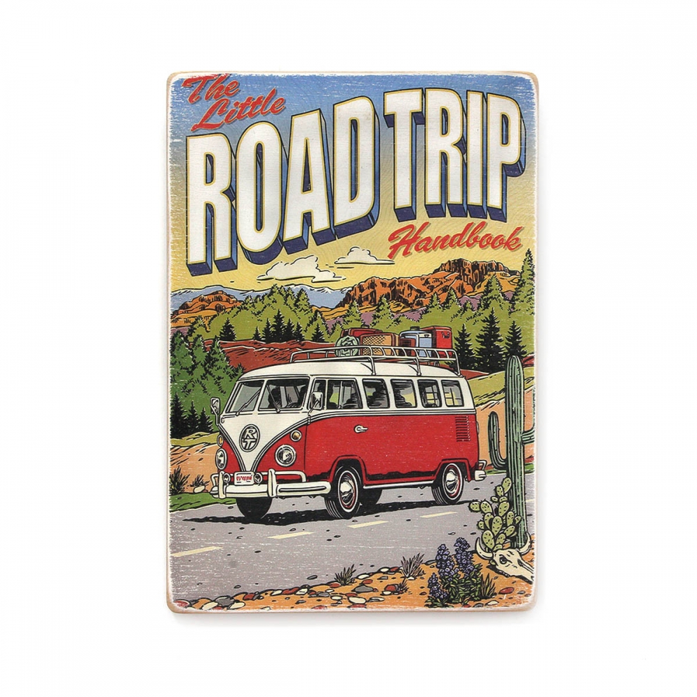 

Деревянный постер Автомобили The little road trip. Маленькое путешествие. Арт А1