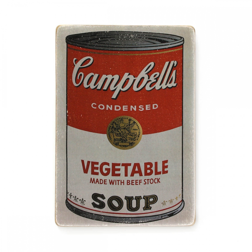 

Деревянный постер Для кухни Andy Warhol. Энди Уорхол. Банка супа Кемпбеллс А2