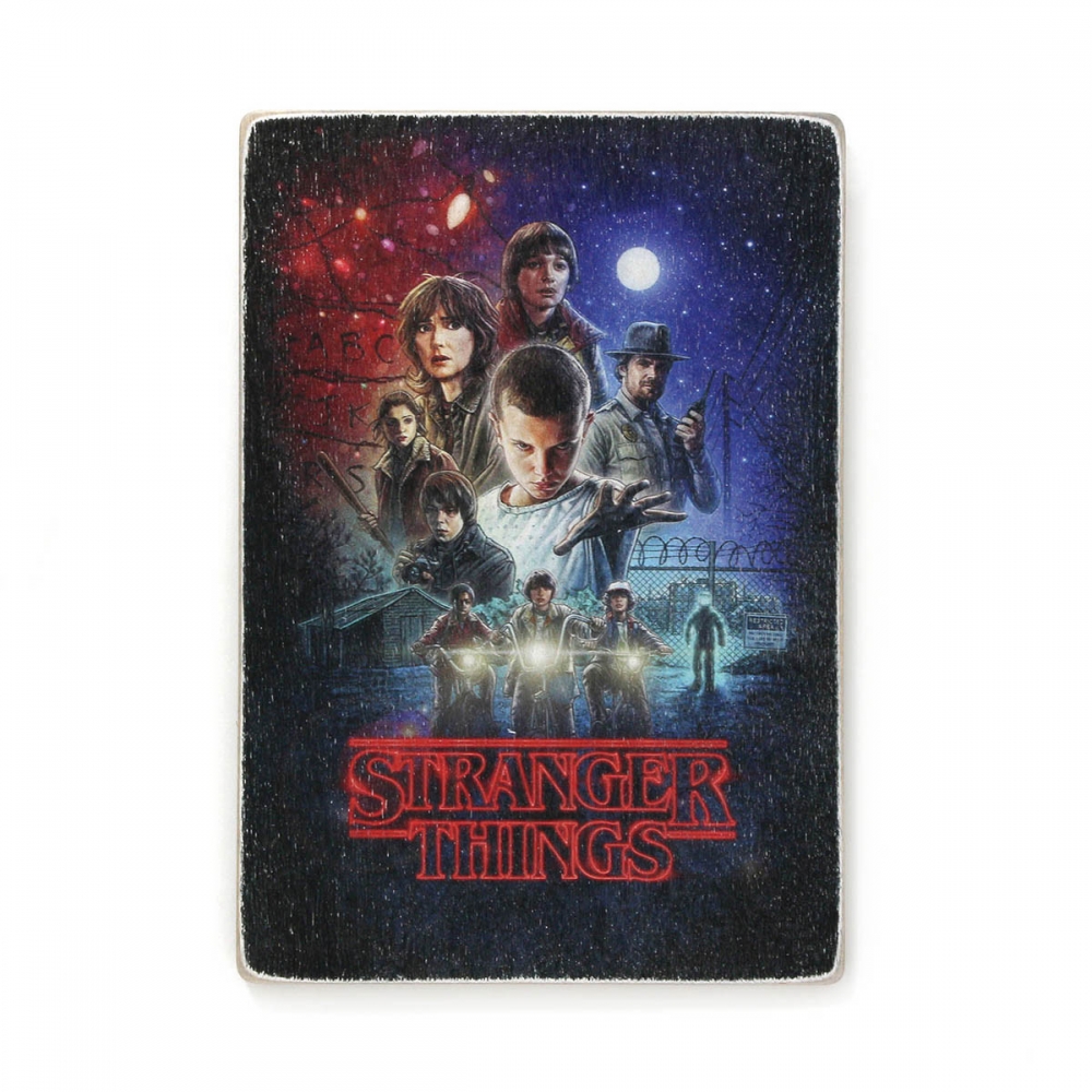 

Деревянный постер Фильмы и сериалы Stranger Things. Очень странные дела А1