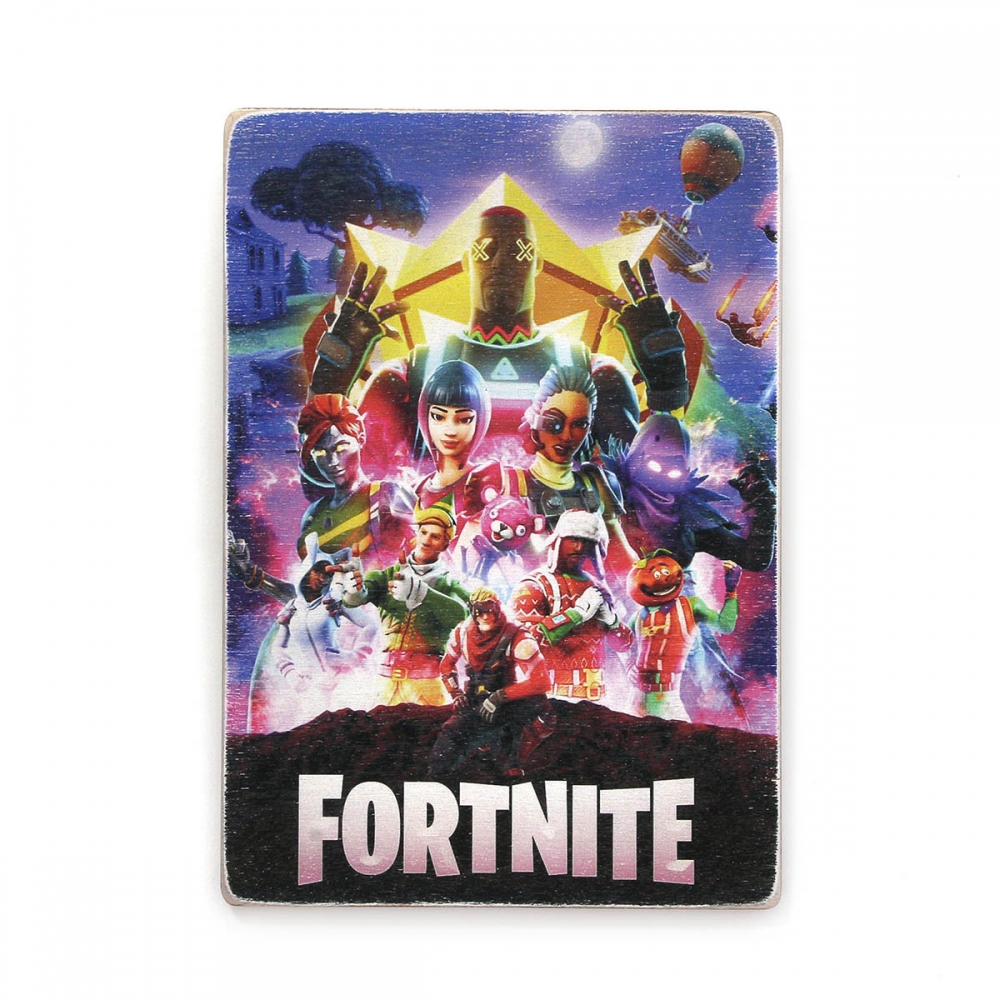 

Деревянный постер Видеоигры Fortnite. Фортнайт А1