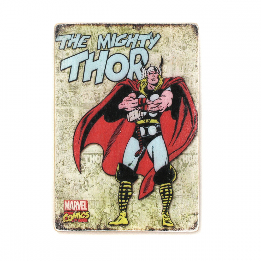 

Деревянный постер Супергерои Thor. Тор. Ретро-комикс А2