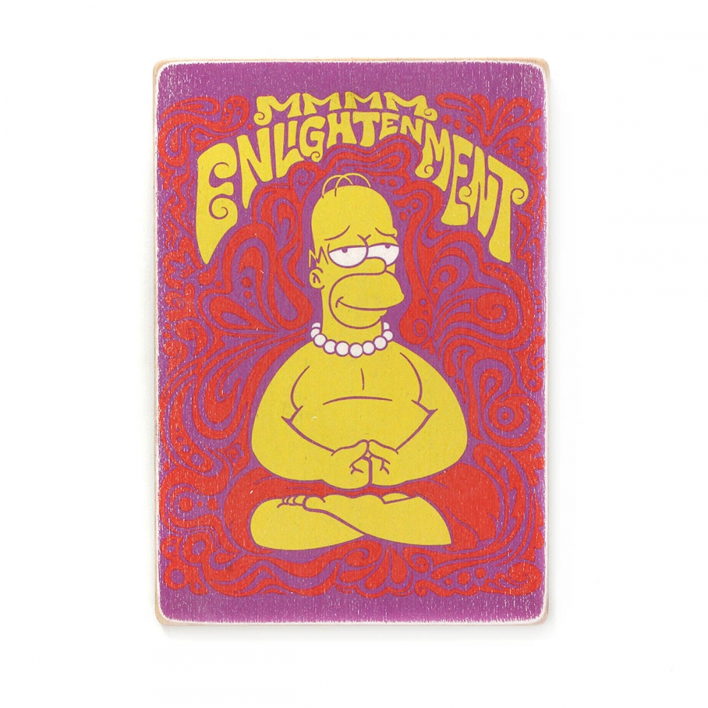 

Деревянный постер Мультфильмы The Simpsons. Гомер. Просветление А1