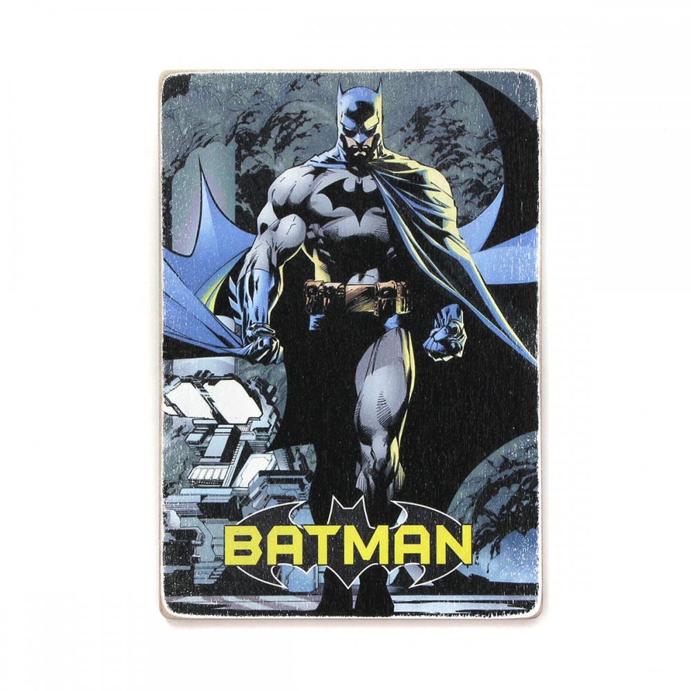 

Деревянный постер Супергерои Batman. Шагающий Бэтмен. Комикс А2