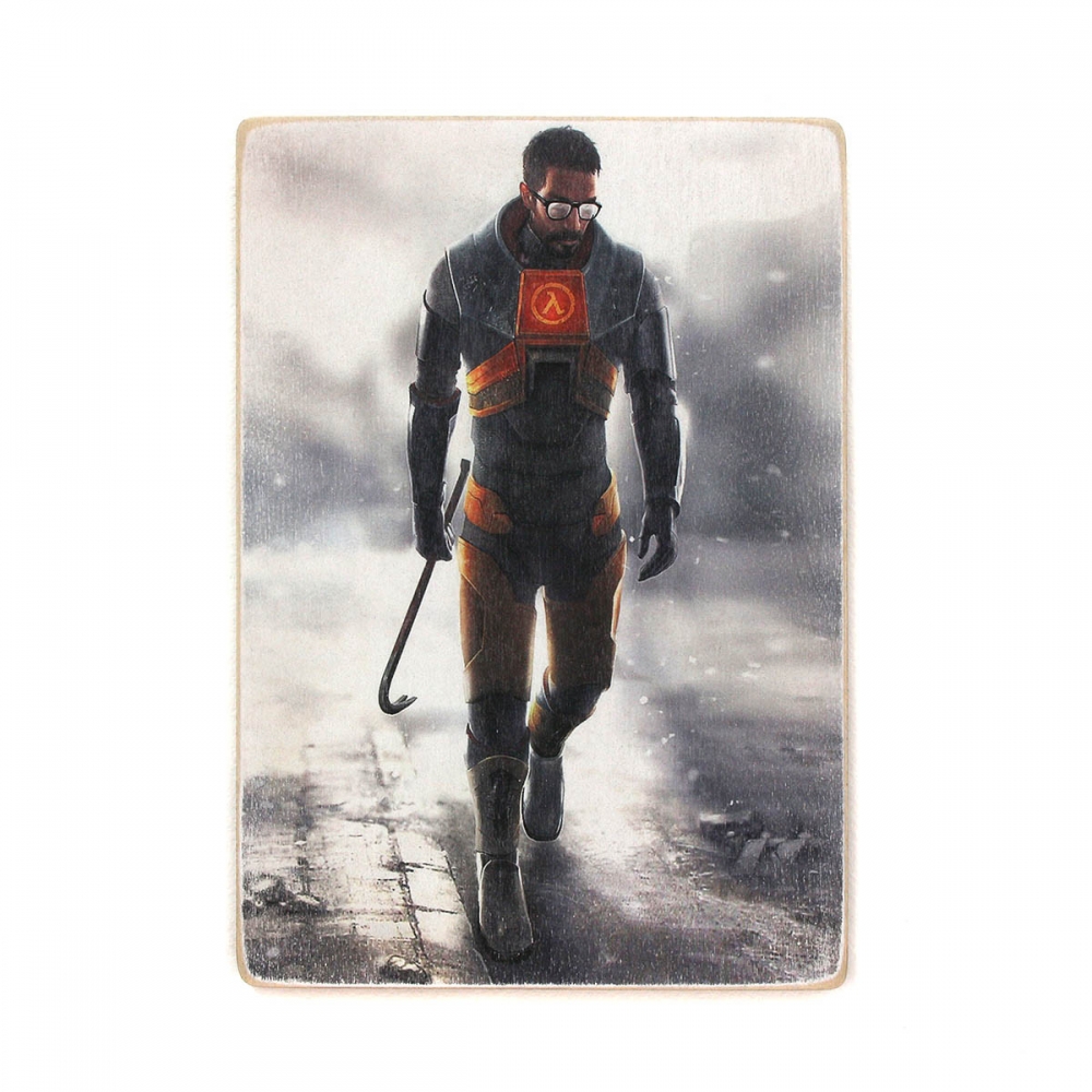 

Деревянный постер Видеоигры Half-Life. Халф лайф. Фриман идет А2