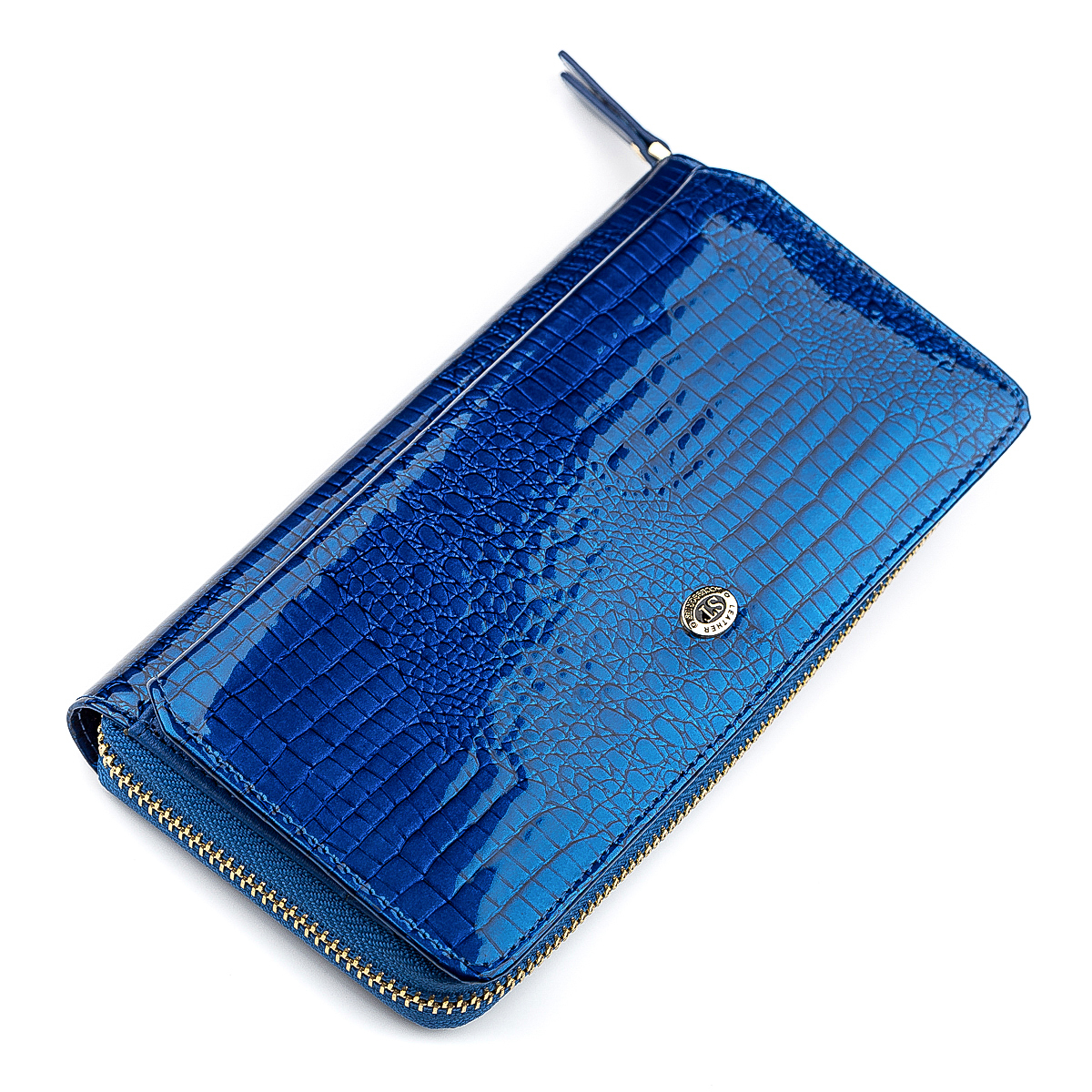 

Кошелек женский ST Leather 18435 лакированный Синий
