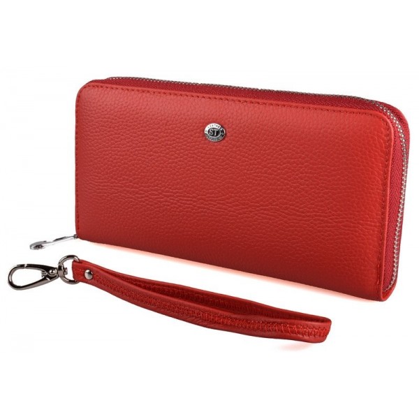 

Кошелек женский ST Leather 18417 (ST45-2) на молнии Красный